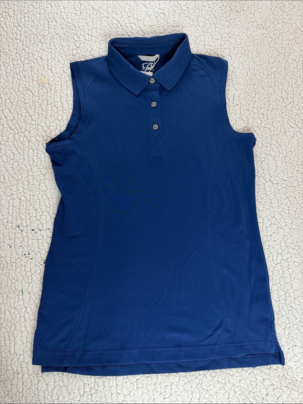 Cutter & Buck Women's Sleeveless Polo Tank Top in Navy Blue